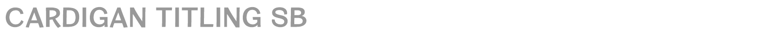 Cardigan Titling font preview
